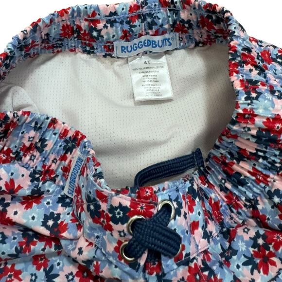 Ruffle Butts Floral Swim Trunks - Size 4T - Picture 3 of 3